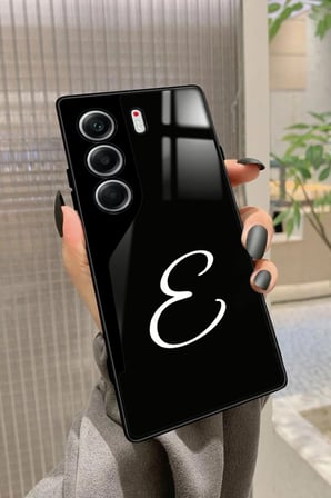 Tecno Camon 40 Uyumlu J Harfi Yazılı Parlak Silikon Kılıf