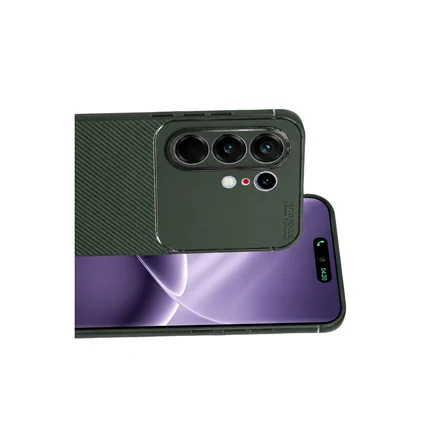 Tecno Camon 50 Pro 5G Uyumlu Kılıf Soft Karbon Görünüm Esnek Silikon Azn-Negro