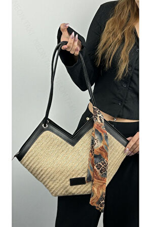 Fular Detaylı Omuz ve El Çantası 59