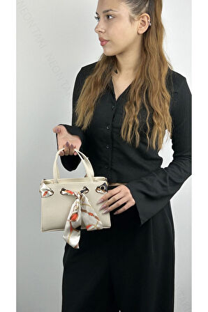 Fular Detaylı El ve Omuz Çantası 66