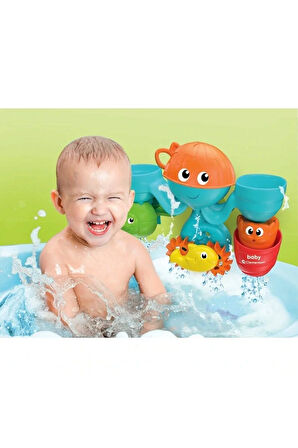 Erkek Çocuk Oyuncak 17658 Eğlenceli Arkadaşlar Su Parkı Banyo Oyuncağı, Baby, +6 ay Kız Çocuk E