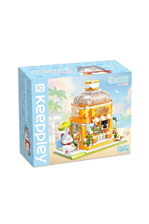 Erkek Çocuk Oyuncak KP28017 Keeppley Kitten Juice Shop Blok Seti 315 Parça -Vagonlife Kız Çocuk Eğit