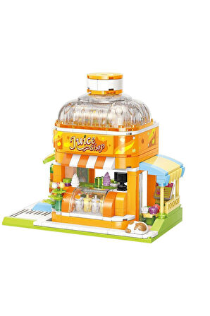 Erkek Çocuk Oyuncak KP28017 Keeppley Kitten Juice Shop Blok Seti 315 Parça -Vagonlife Kız Çocuk Eğit