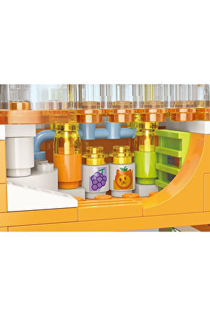 Erkek Çocuk Oyuncak KP28017 Keeppley Kitten Juice Shop Blok Seti 315 Parça -Vagonlife Kız Çocuk Eğit