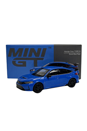 Erkek Çocuk Oyuncak Mini Gt 1:64 Honda Civic Type R Boost Blue Pearl Kız Çocuk Eğitici Oyuncaklar