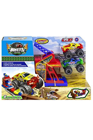 Erkek Çocuk Oyuncak Express Wheels Die Cast Metal Araçlı Fırlatma Rampası Kız Çocuk Eğitici Oyuncakl