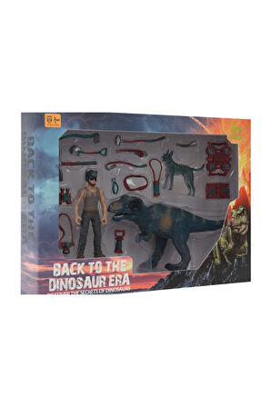 Erkek Çocuk Oyuncak Erkek Figürlü Dinozorlu ve Aksesuarlı Oyun Seti Kız Çocuk Eğitici Oyuncaklar