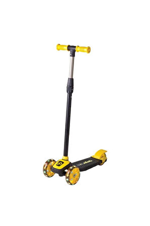 Erkek Çocuk Oyuncak Twist Led Işıklı 3 Tekerlekli Scooter Sarı Kız Çocuk Eğitici Oyuncaklar