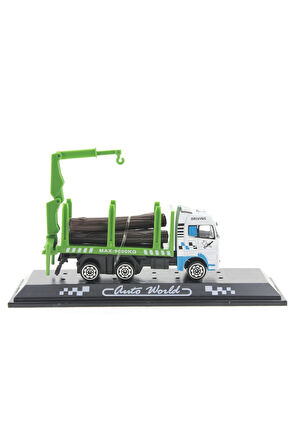 Erkek Çocuk Oyuncak Die Cast Mini Yeşil Kütük Kamyonu Kız Çocuk Eğitici Oyuncaklar