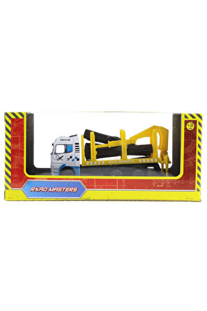 Erkek Çocuk Oyuncak Die Cast Mini Sarı Kütük Kamyonu Kız Çocuk Eğitici Oyuncaklar