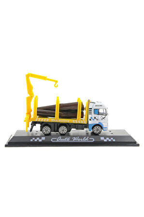 Erkek Çocuk Oyuncak Die Cast Mini Sarı Kütük Kamyonu Kız Çocuk Eğitici Oyuncaklar