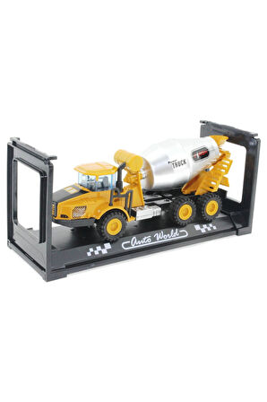 Erkek Çocuk Oyuncak Die Cast Mini İnşaat Aracı Mikser Kız Çocuk Eğitici Oyuncaklar