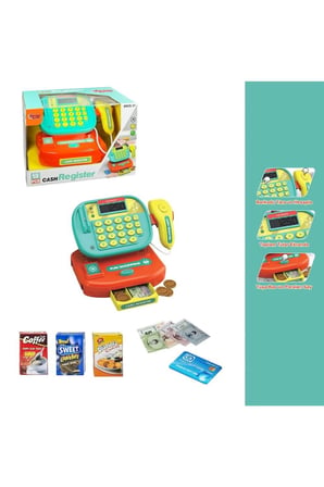 Erkek Çocuk Oyuncak LS820A36-8 IŞKLI HESAP MAKİNALI YAZARKASA -VRD Kız Çocuk Eğitici Oyuncaklar