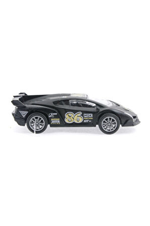 Erkek Çocuk Oyuncak Die Cast Çek Bırak Metal Siyah Yarış Arabası 86 Kız Çocuk Eğitici Oyuncaklar