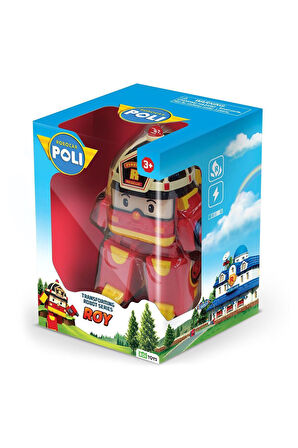Erkek Çocuk Oyuncak POLI MRT-0652 Robocar Poli Transforming Robot Roy Figür -Necotoys Kız Çocuk Eğit