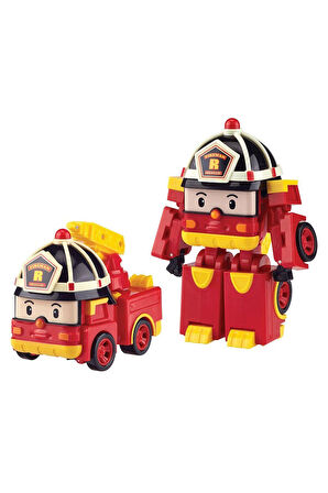 Erkek Çocuk Oyuncak POLI MRT-0652 Robocar Poli Transforming Robot Roy Figür -Necotoys Kız Çocuk Eğit