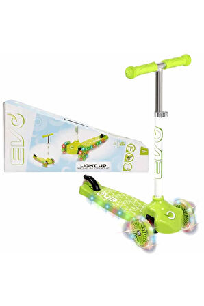 Erkek Çocuk Oyuncak EVO SCOOTER 3TKR IŞIKLI MAX 50KG YEŞİL Kız Çocuk Eğitici Oyuncaklar