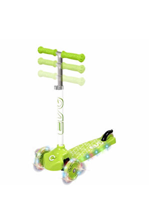 Erkek Çocuk Oyuncak EVO SCOOTER 3TKR IŞIKLI MAX 50KG YEŞİL Kız Çocuk Eğitici Oyuncaklar