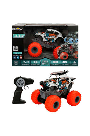 Erkek Çocuk Oyuncak 1:18 Uzaktan Kumandalı Spirit Beasts Beetle USB Şarjlı Araba 25cm Kız Çocuk Eğit