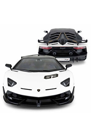 Erkek Çocuk Oyuncak 1:14 Uzaktan Kumandalı Lamborghini Aventador SVJ Işıklı Araba Kız Çocuk Eğitici