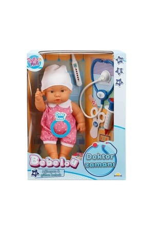 Erkek Çocuk Oyuncak 30111 Bebelou Doktor Zamanı Sesli Bebek Seti 35cm -Sunman Kız Çocuk Eğitici Oyun