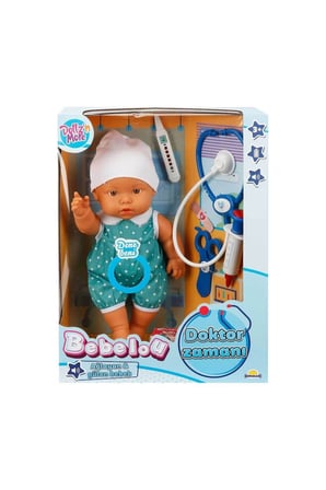 Erkek Çocuk Oyuncak 30111 Bebelou Doktor Zamanı Sesli Bebek Seti 35cm -Sunman Kız Çocuk Eğitici Oyun