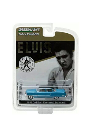 Erkek Çocuk Oyuncak Greenlight 1/64 Hollywood Series 16 - Elvis Presley (1935-77) - 1955 Cadillac Fl
