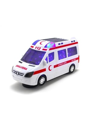 Çocuk Gelişim Oyuncaklar Oyuncak Ambulans Araba Sesli Işıklı Hareketli Eğlenceli Oyuncak Kız Erkek Ç