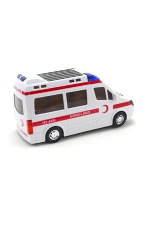 Çocuk Gelişim Oyuncaklar Oyuncak Ambulans Araba Sesli Işıklı Hareketli Eğlenceli Oyuncak Kız Erkek Ç