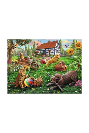 Erkek Çocuk Oyuncak 128280 Bahçede 200 parça XXL Ravensburger Puzzle Kız Çocuk Eğitici Oyuncaklar