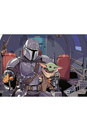 Erkek Çocuk Oyuncak 120005124:The Mandalorian 1000 parça Ravensburger Puzzle Kız Çocuk Eğitici O