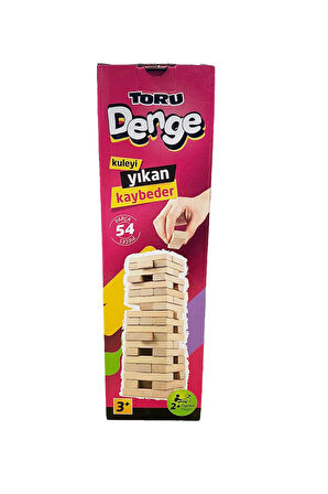 Çocuk Gelişim Oyuncaklar Oyunu Jenga Ahşap 54 Parça Kız Erkek Çocuk Oyuncak