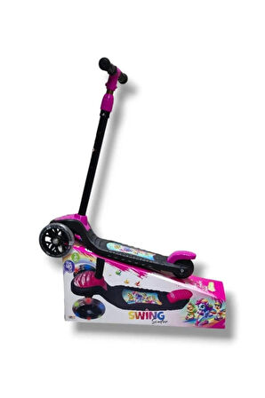 Erkek Çocuk Oyuncak SWİNG SCOOTER PEMBE IŞIKLI Kız Çocuk Eğitici Oyuncaklar