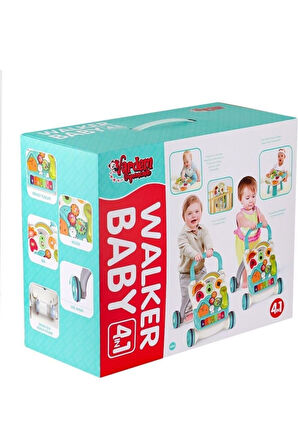 Erkek Çocuk Oyuncak PİYANOLU 4 İN 1 BEBEK YÜRÜTEÇ Kız Çocuk Eğitici Oyuncaklar