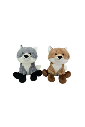 Erkek Çocuk Oyuncak PB31563-23 Peluş Oturan Tilki 23cm - 1adet stokta olan gönderilir Kız Çocuk Eğit