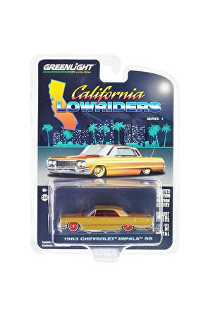 Erkek Çocuk Oyuncak Greenlight 1/64 1963 Chevrolet Impala SS Kız Çocuk Eğitici Oyuncaklar