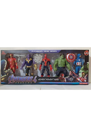 Çocuk Gelişim Oyuncaklar Yenilmezler Hulk Iron Man 5 Li Set 15Cm Işıklı Kız Erkek Çocuk Oyuncak
