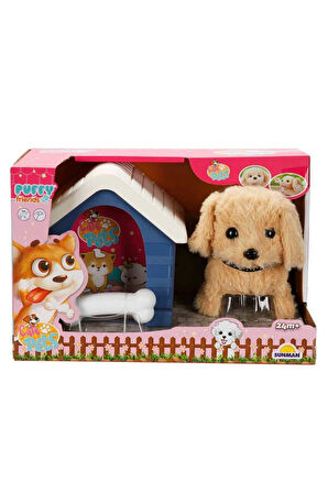 Erkek Çocuk Oyuncak Sesli ve Hareketli Kulübeli Sevimli Peluş Köpek Kız Çocuk Eğitici Oyuncaklar