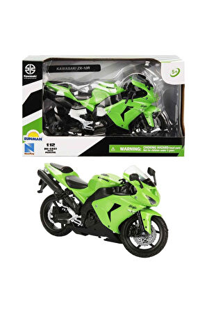 Erkek Çocuk Oyuncak 42447 SUN-Kawasakı ZX-10R 2006 Yeşil 1:12 Kız Çocuk Eğitici Oyuncaklar