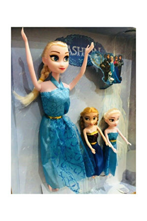 Çocuk Gelişim Oyuncaklar Frozen Karlar Ülkesi Elsa Ve Anna 3 Lü Bebek Oyuncak Seti 3lü Kız Erkek Çoc