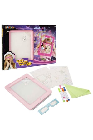 Erkek Çocuk Oyuncak DOODLE 3D SİHİRLİ ÇİZİM TAHTASI PEMBE VEYA BEYAZ Kız Çocuk Eğitici Oyuncaklar