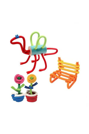 Erkek Çocuk Oyuncak Babygo Yapıcı Bükme Oluşturma 3D Yapım Seti Kız Çocuk Eğitici Oyuncaklar