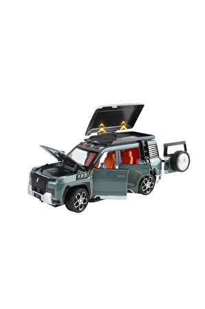 Erkek Çocuk Oyuncak XHD-B2432 -Vardem Çek Bırak Işıklı ve Sesli Kapıları Açılan Lr Jeep 1:24 Kız Çoc