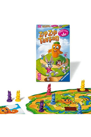 Erkek Çocuk Oyuncak 248810 Ravensburger - ZıpZıp Tavşan - Seyahat Boy Kutu Oyunu Kız Çocuk Eğitici O