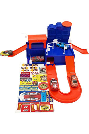 Erkek Çocuk Oyuncak SPEED RACER GARAJ 5 ARAÇLI Kız Çocuk Eğitici Oyuncaklar