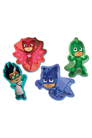 Erkek Çocuk Oyuncak KS Baby Puzzle Pijamaskeliler My First Puzzle 4 in 1 Çerçevesiz Kız Çocuk Eğitic