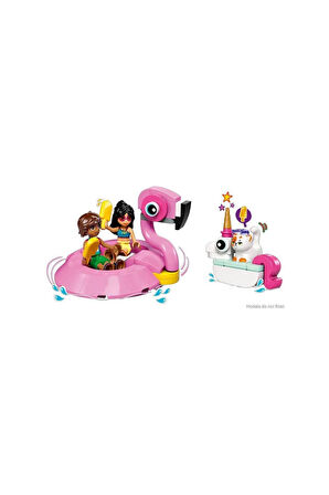 Erkek Çocuk Oyuncak 42658 Friends Unicorn ve Flamingo Havuz Partisi 99 parça +5 yaş Kız Çocuk Eğitic