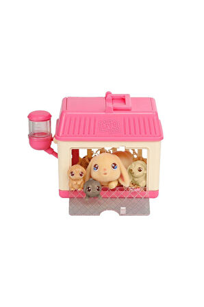 Erkek Çocuk Oyuncak LP301200 Little Live Pets Anne Tavşan ve Yavruları Oyun Seti - 26511 Kız Çocuk E