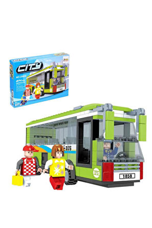 Kız Çocuk Oyuncak Erkek Çocuk Oyuncak Ausını 274 Parça Oyuncak Mini Oyuncak Otobüs Seti Eğitici Oyun