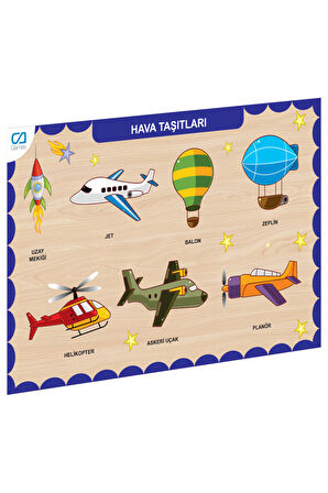 Erkek Çocuk Oyuncak CAAHS-3202 CA GAMES AHŞAP HAVA TAŞITLARI BUL-TAK Kız Çocuk Eğitici Oyuncaklar